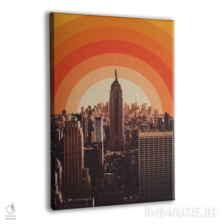 تابلو غروب معروف نیویورک اثر آلیسا گالیتسینا - نمای پرسپکتیو محصول