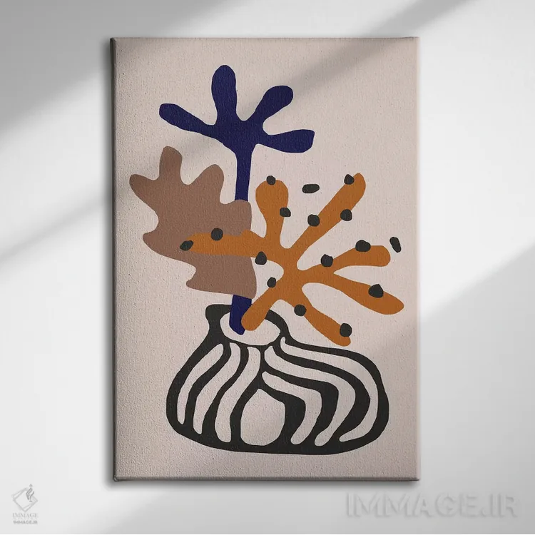 تابلو ترکیب گیاهی اثر آلیسا گالیتسینا - نمای روبهرو روی دیوار