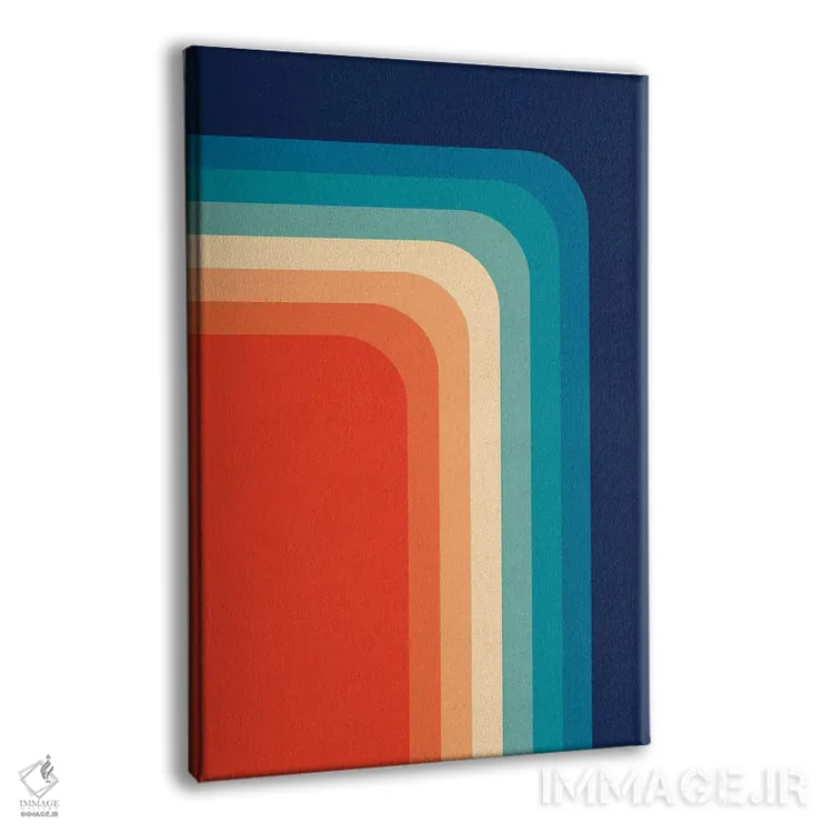 تابلو پالت رنگ رترو دهه ۷۰ - ۳ اثر آلیسا گالیتسینا - نمای پرسپکتیو محصول