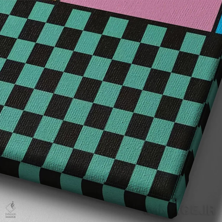 تابلو خانه ممفیس اثر آلیسا گالیتسینا - نمای نزدیک بافت بوم