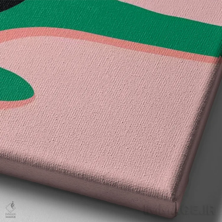 تابلو دریاچههای صورتی اثر آلیسا گالیتسینا - نمای نزدیک بافت بوم