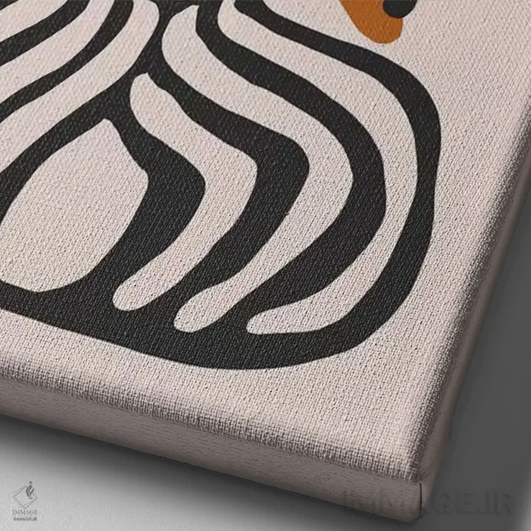 تابلو ترکیب گیاهی اثر آلیسا گالیتسینا - نمای نزدیک بافت بوم