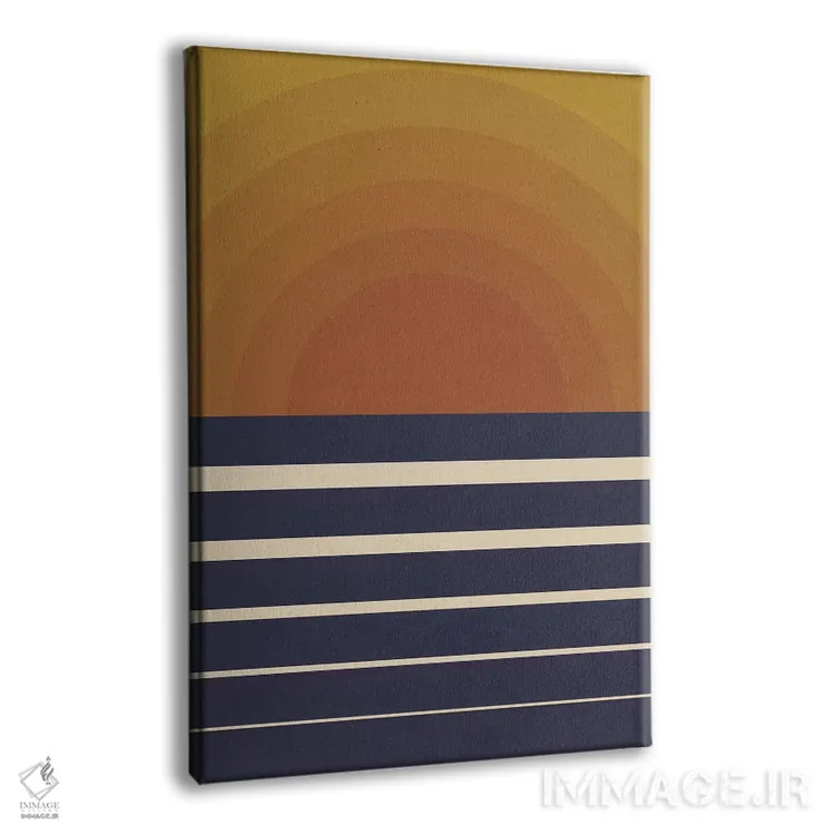 تابلو غروب رترو اثر آلیسا گالیتسینا - نمای پرسپکتیو محصول