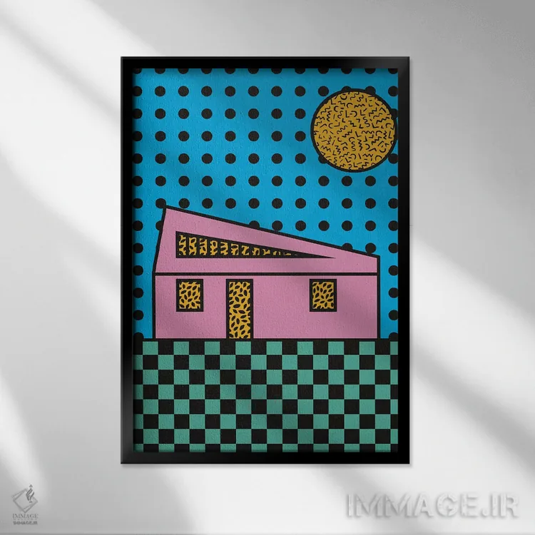 تابلو خانه ممفیس اثر آلیسا گالیتسینا - نمای قابدار مشکی