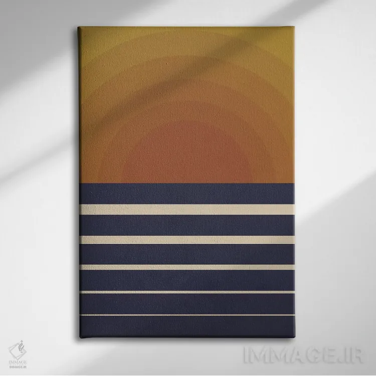 تابلو غروب رترو اثر آلیسا گالیتسینا - نمای روبهرو روی دیوار