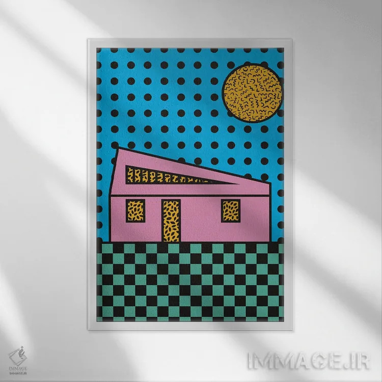 تابلو خانه ممفیس اثر آلیسا گالیتسینا - نمای قابدار سفید