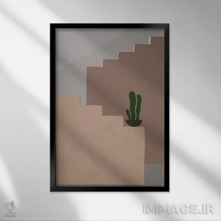 تابلو پلهها اثر آلیسا گالیتسینا - نمای قابدار مشکی