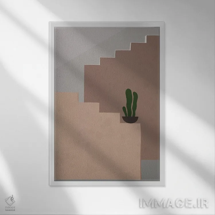 تابلو پلهها اثر آلیسا گالیتسینا - نمای قابدار سفید