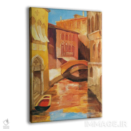 تابلو صبح کنار کانال ۱ اثر آلبنا خریستوا - نمای پرسپکتیو محصول