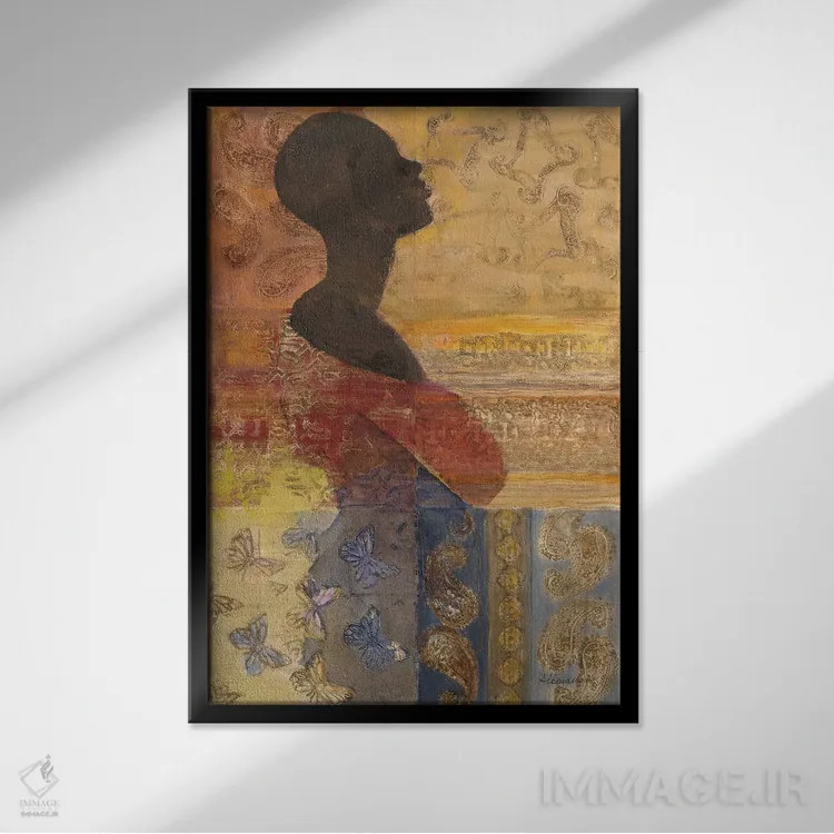 تابلو زنان جهان ۳ اثر آلبنا خریستوا - نمای قابدار مشکی