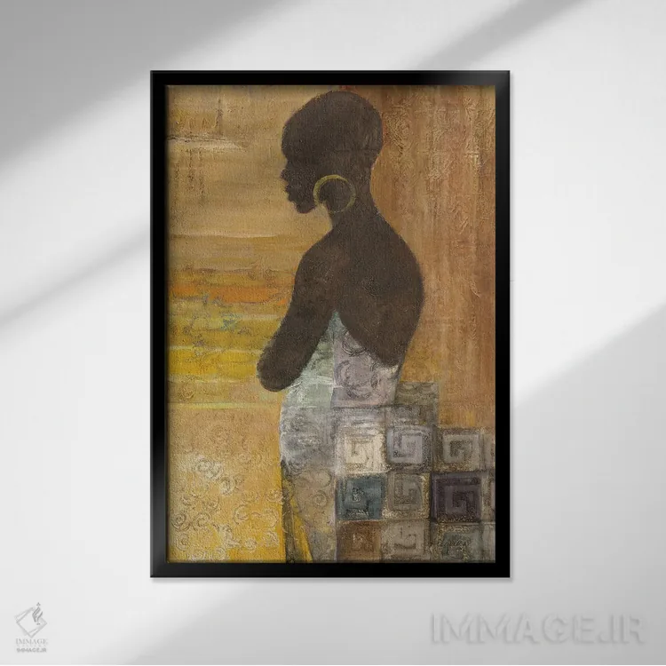 تابلو زنان جهان ۴ اثر آلبنا خریستوا - نمای قابدار مشکی