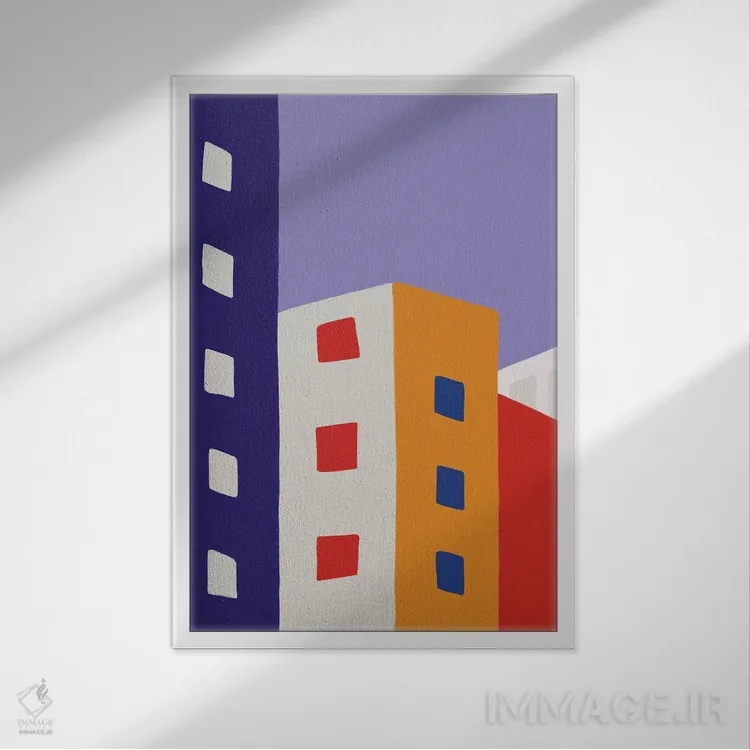 تابلو بلوک شهری ۲ اثر آلیسا گالیتسینا - نمای قابدار سفید