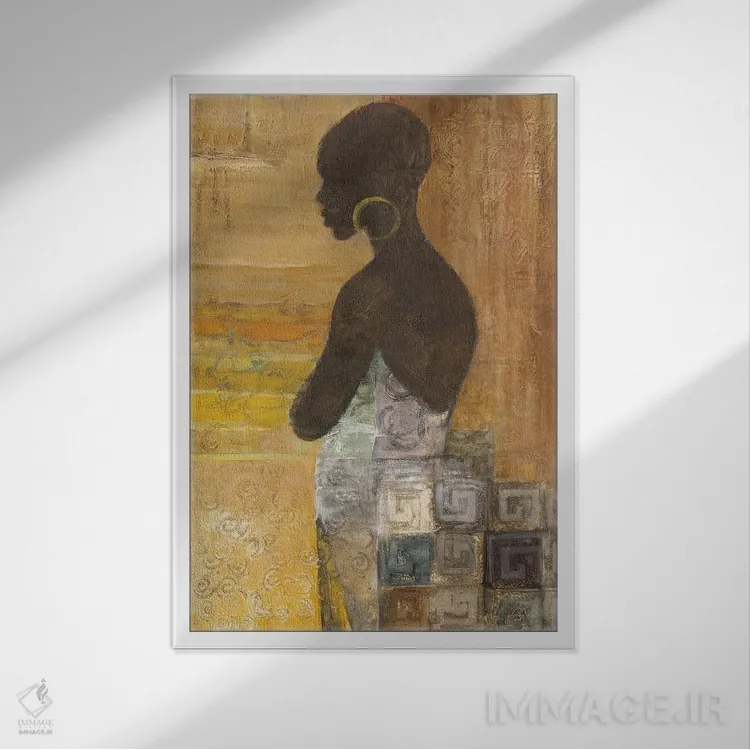 تابلو زنان جهان ۴ اثر آلبنا خریستوا - نمای قابدار سفید