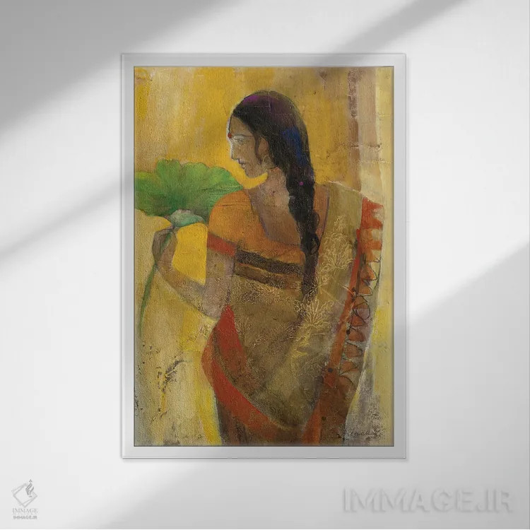 تابلو زنان جهان ۲ اثر آلبنا خریستوا - نمای قابدار سفید