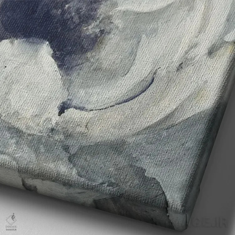 تابلو شادی دریایی ۱ اثر آلبنا خریستوا - نمای نزدیک بافت بوم