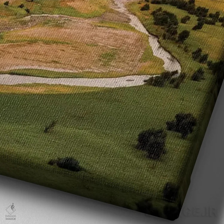 تابلو آمریکا، کالیفرنیا. شهرستان تولار، منطقه تفریحی اسلیک راک اثر آلیسون جونز - نمای نزدیک بافت بوم