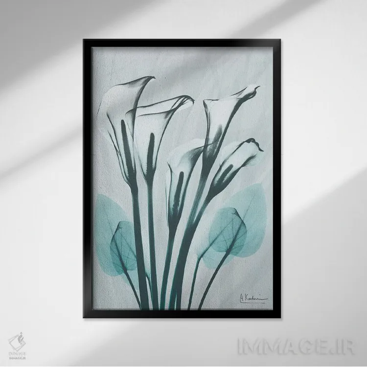 تابلو کالای لیلی کریستالیس ۱ اثر آلبرت کوئتسیِر - نمای قابدار مشکی