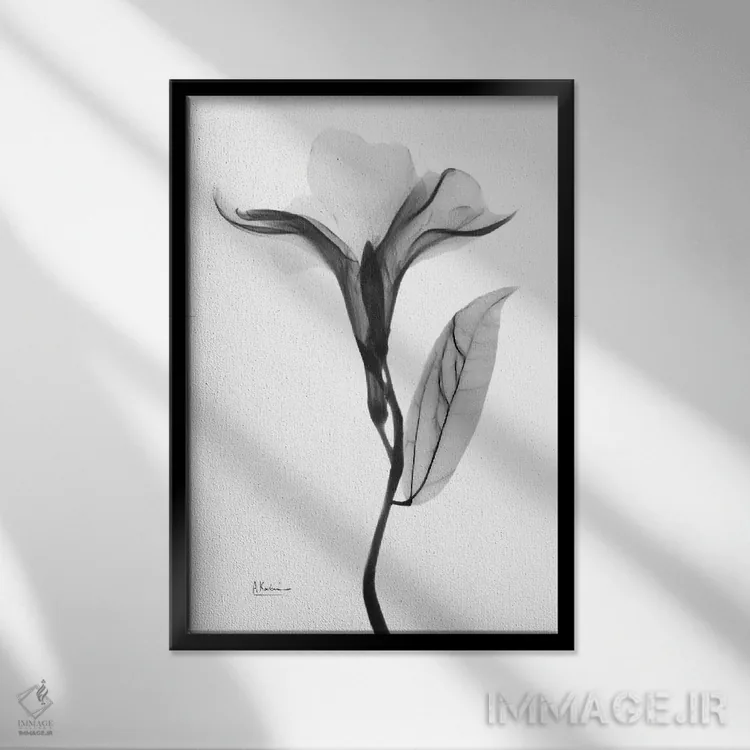 تابلو دفله دلپذیر ۱ اثر آلبرت کوئتسیِر - نمای قابدار مشکی
