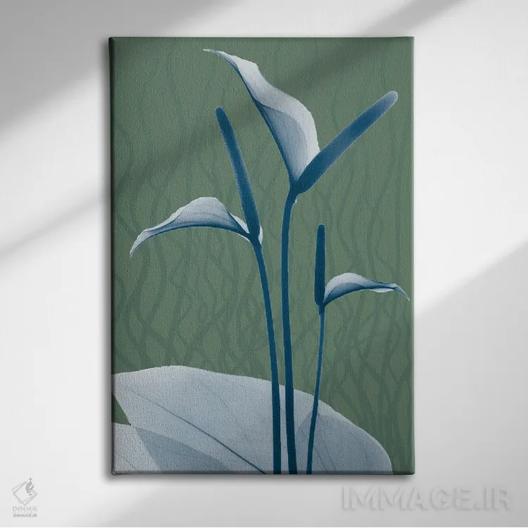 تابلو طلوع مریمگلی آبی II اثر آلبرت کوئتسیِر - نمای روبهرو روی دیوار