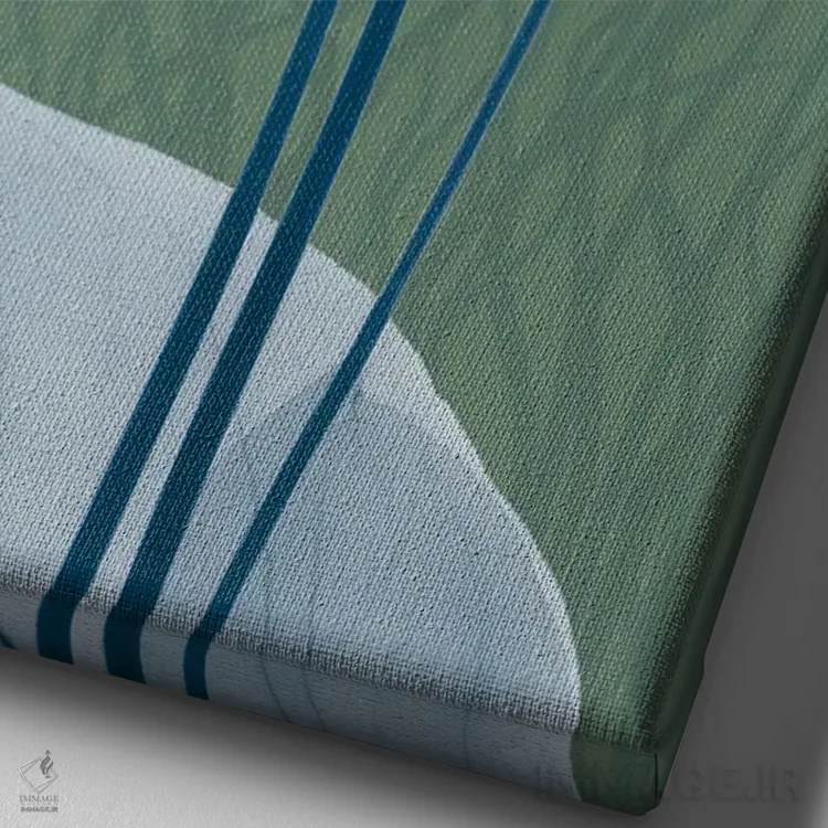 تابلو طلوع مریمگلی آبی II اثر آلبرت کوئتسیِر - نمای نزدیک بافت بوم