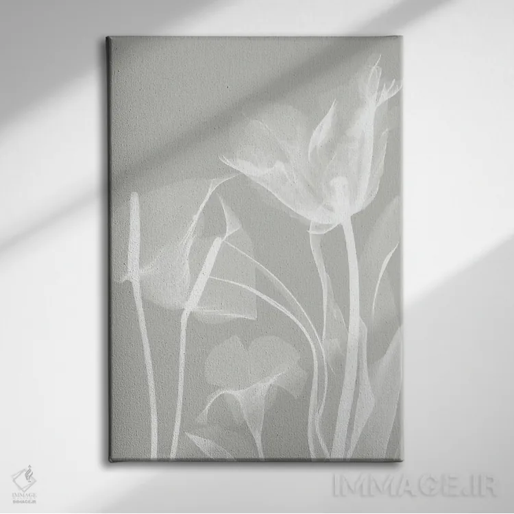 تابلو گیاهان خاکستری I اثر آلبرت کوئتسیِر - نمای روبهرو روی دیوار