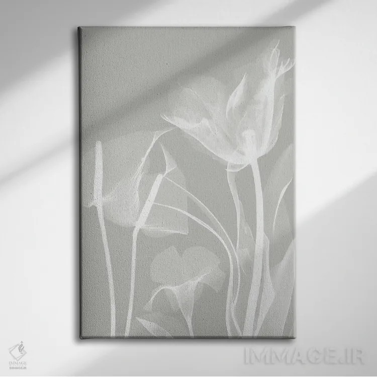 تابلو گیاهان خاکستری I اثر آلبرت کوئتسیِر - نمای روبهرو روی دیوار