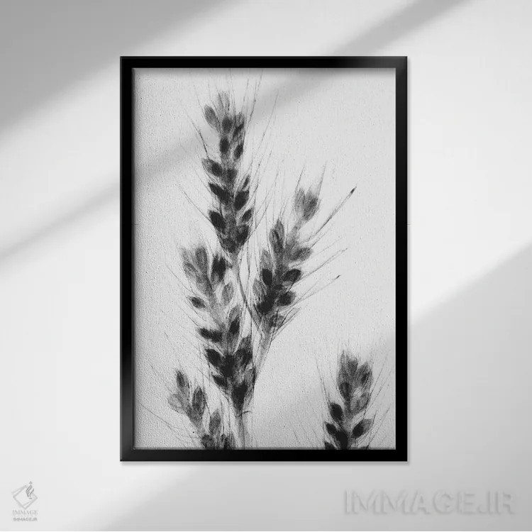 تابلو دستههای جو دوسر اثر آلبرت کوئتسیِر - نمای قابدار مشکی