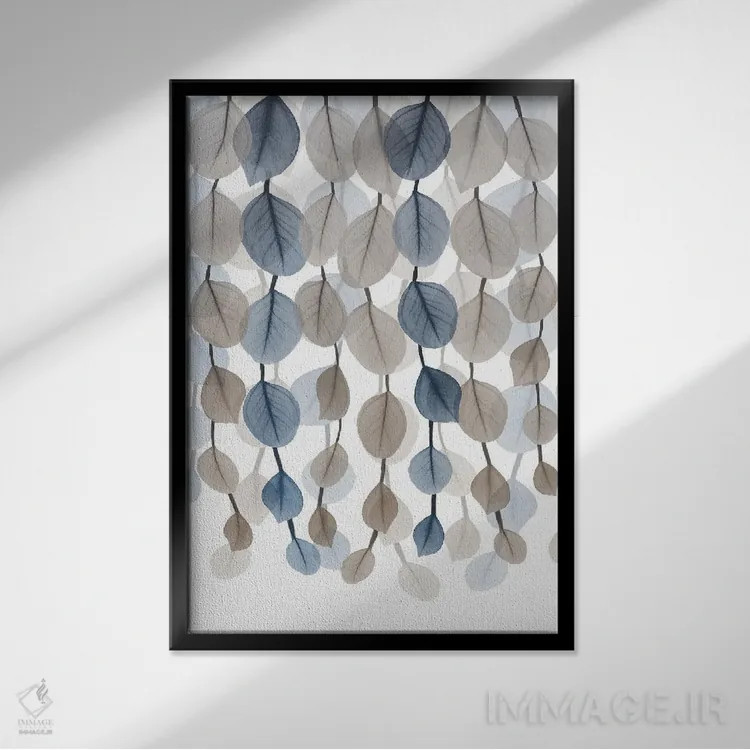 تابلو آبشار فانوس طبیعی II اثر آلبرت کوئتسیِر - نمای قابدار مشکی