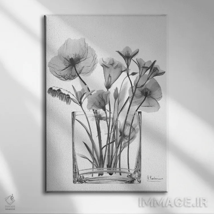 تابلو دلبستگی انتزاعی I اثر آلبرت کوئتسیِر - نمای روبهرو روی دیوار