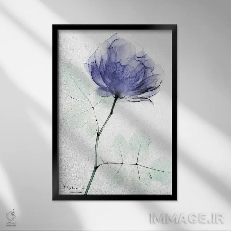 تابلو رز وریپری I (رنگ خاص) اثر آلبرت کوئتسیِر - نمای قابدار مشکی