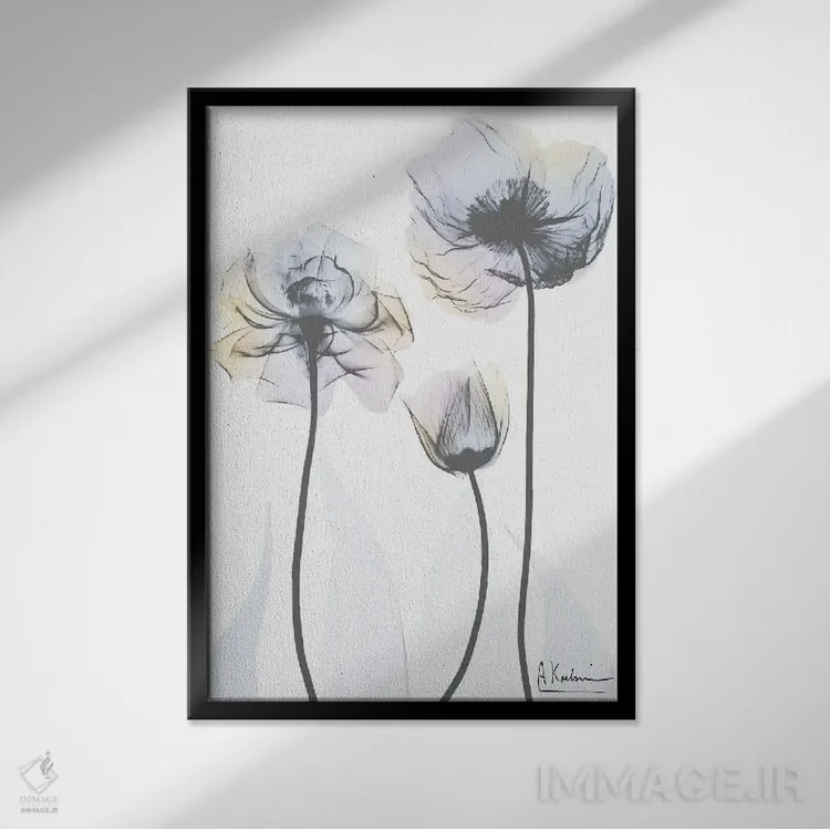 تابلو خدمتکار چاپلوس I اثر آلبرت کوئتسیِر - نمای قابدار مشکی