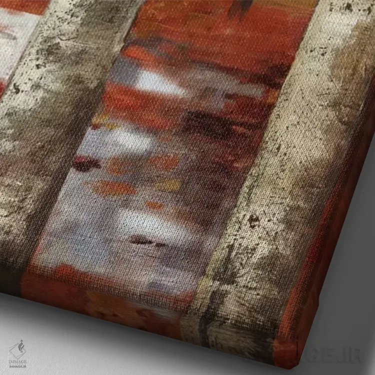 تابلو گذرگاه I اثر آلیسون پیرس - نمای نزدیک بافت بوم