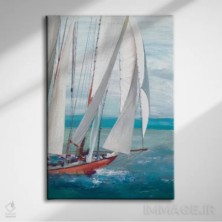 تابلو بادبان تکی I اثر آلیسون پیرس - نمای روبهرو روی دیوار