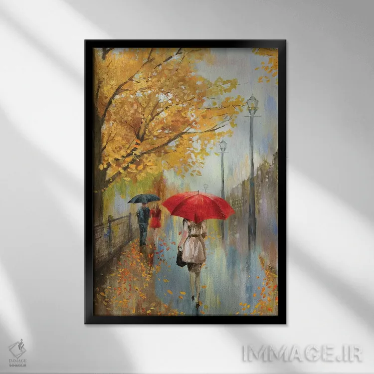 تابلو آن سوی بلوار اثر آلیسون پیرس - نمای قابدار مشکی