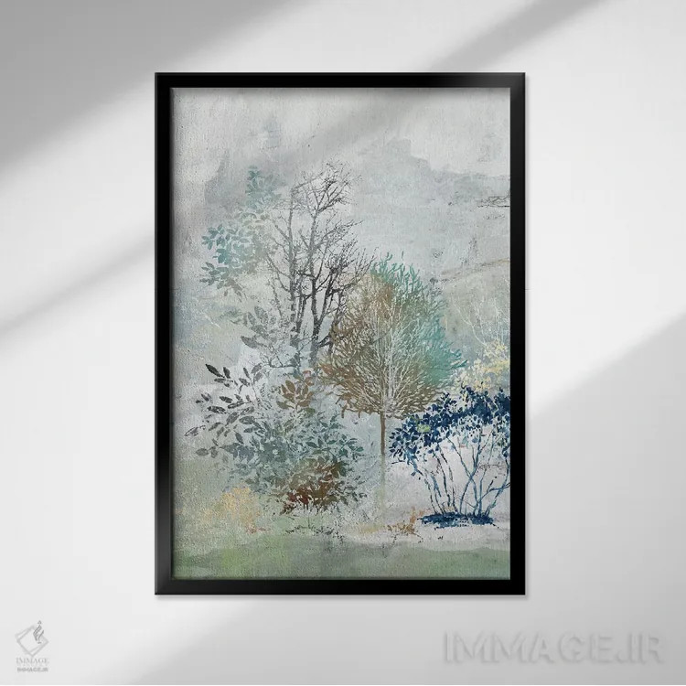 تابلو راز خاموش I اثر آلیسون پیرس - نمای قابدار مشکی