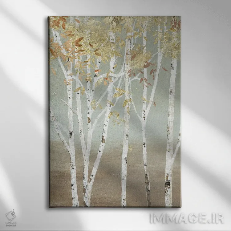 تابلو غان طلایی اثر آلیسون پیرس - نمای روبهرو روی دیوار