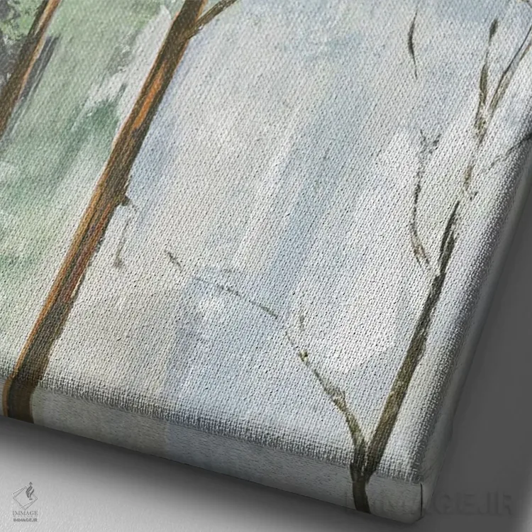 تابلو آسان بگیر اثر آلیسون پیرس - نمای نزدیک بافت بوم