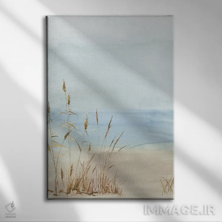 تابلو چمن ساحلی نرم II اثر آلیسون پیرس - نمای روبهرو روی دیوار