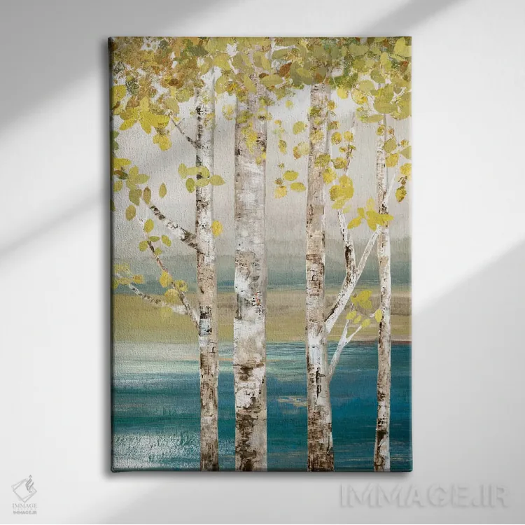 تابلو کنار رودخانه III اثر آلیسون پیرس - نمای روبهرو روی دیوار