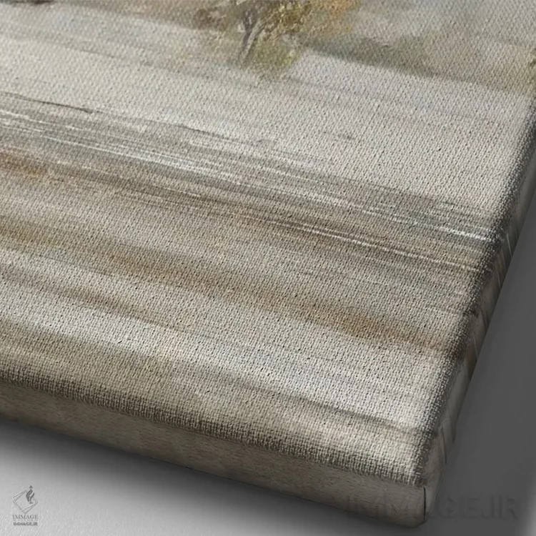 تابلو چرای آرام I اثر آلیسون پیرس - نمای نزدیک بافت بوم