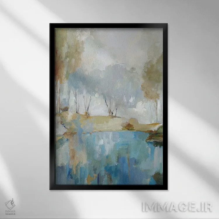 تابلو آغوش پاییز اثر آلیسون پیرس - نمای قابدار مشکی