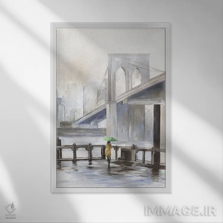 تابلو پل I اثر آلیسون پیرس - نمای قابدار سفید