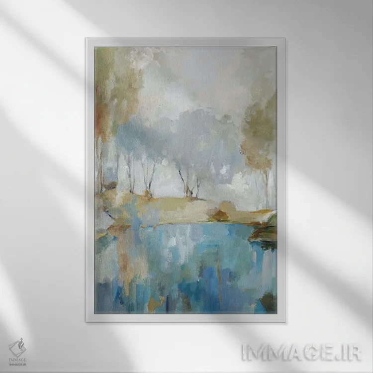 تابلو آغوش پاییز اثر آلیسون پیرس - نمای قابدار سفید