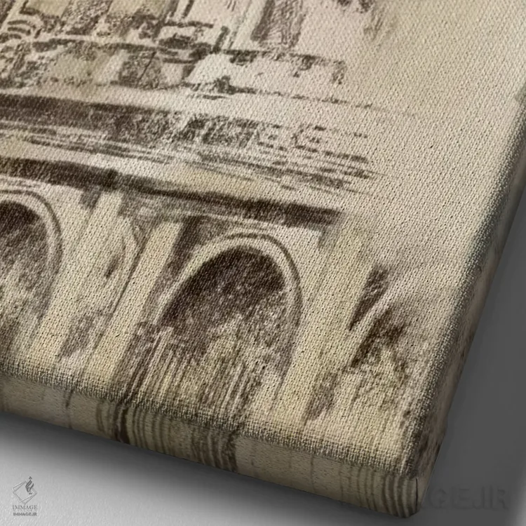 تابلو مطالعه معماری I اثر آلیسون پیرس - نمای نزدیک بافت بوم