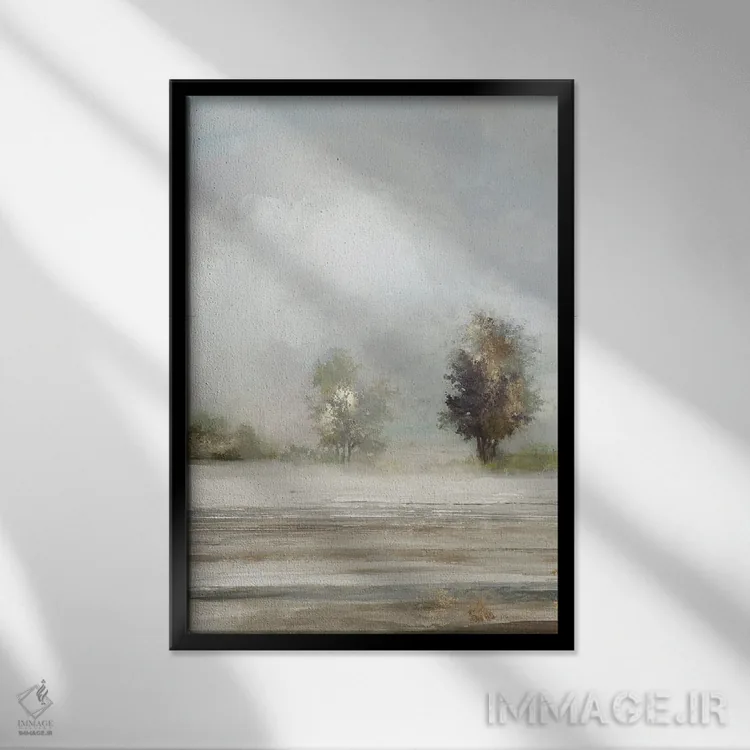 تابلو چرای آرام II اثر آلیسون پیرس - نمای قابدار مشکی