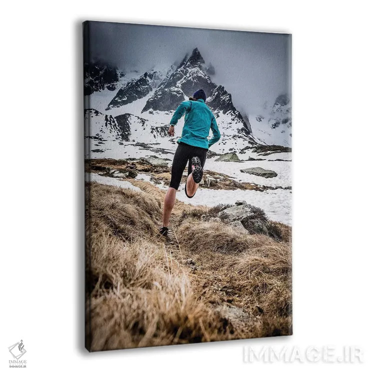 تابلو دوندهٔ مسیر در پلن د لایگوئی، شامونی، فرانسه اثر الکس بیوس - نمای پرسپکتیو محصول