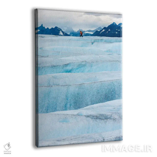 تابلو عبور از یخچال تِیندال، یخکلاه پاتاگونیا، شیلی اثر الکس بیوس - نمای پرسپکتیو محصول