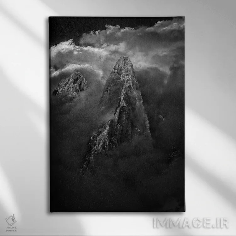 تابلو هوای طوفانی، ایگوئی د درو، شامونی، اوت سووآ، اورنی-رون-آلپ، فرانسه اثر الکس بیوس - نمای روبهرو روی دیوار