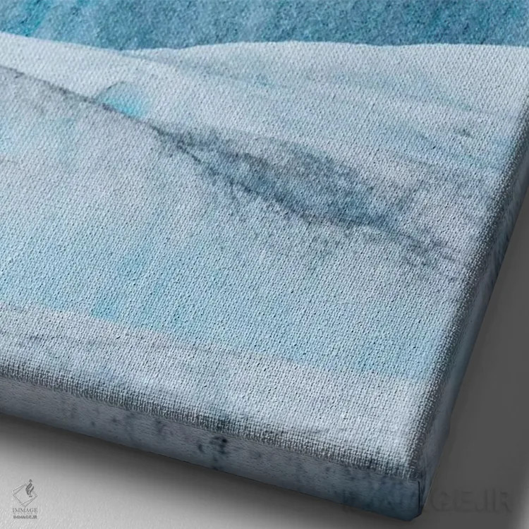 تابلو عبور از یخچال تِیندال، یخکلاه پاتاگونیا، شیلی اثر الکس بیوس - نمای نزدیک بافت بوم