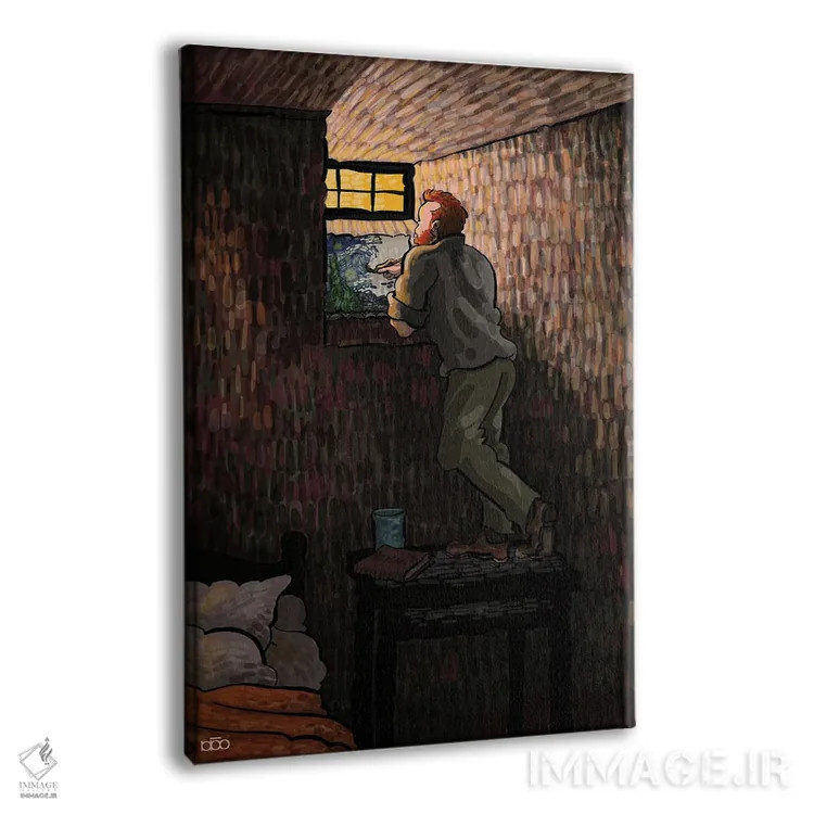 تابلو پنجرهٔ کوچک اثر علیرضا کریمی مقدم (هنرمند ایرانی) - نمای پرسپکتیو محصول